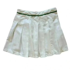 Women's Forever 21 Tennis White Mini Skirt Green Trim Size Extra Small Athletic